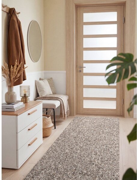 Siva periva staza 80x240 cm Rocco Taupe – Elle Decoration