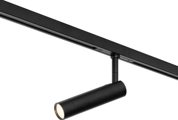 Moderno crno reflektorsko svjetlo za jednofazni sustav tračnica - Slimline Uzzy