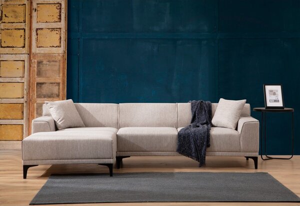 Atelier Del Sofa Kutna garnitura, Bijela, Petra L Corner - White