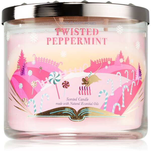 Bath & Body Works Twisted Peppermint mirisna svijeća 411 g