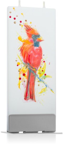 Flatyz Nature Red Bird ukrasna svijeća 6x15 cm