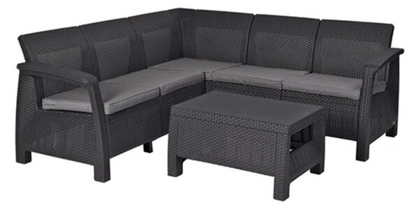 KeTer CORFU II RELAX SET kutna garnitura, graphite