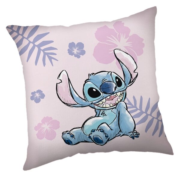 Dječji jastuk od flisa 40x40 cm Lilo a Stitch "Pink" – Jerry Fabrics