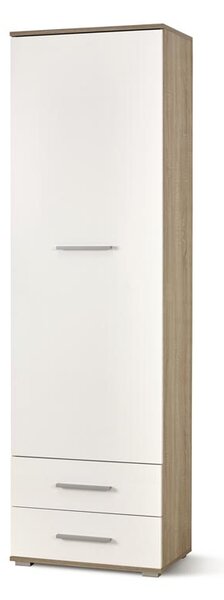 Ormar s policama Vida REG-1 (hrast sonoma + bijela)