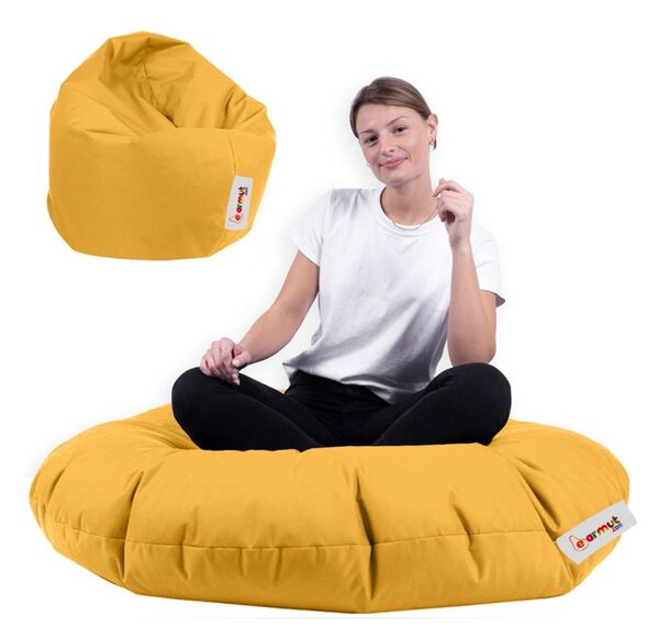 Atelier Del Sofa Vreća za sjedenje, Iyzi 100 Cushion Pouf - Yellow