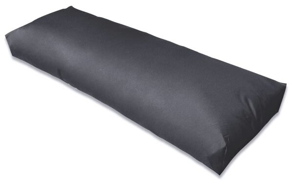 VidaXL Tapecirani jastuk za naslon sjedala sivi 120 x 40 x 10 cm