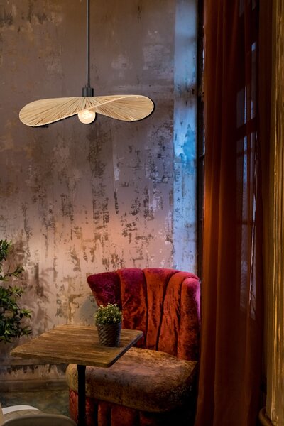 Lampa Viseća APP1826-1CP NATURE BLACK