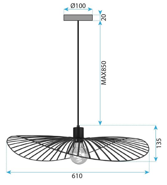 Lampa Viseća APP1841-1CP