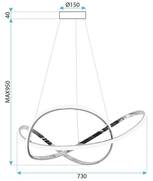LED svijetiljka G078-1CP Gold