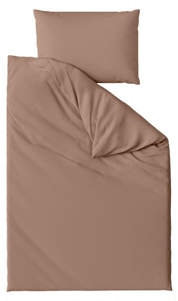 Pamučna posteljina LUX smeđa hotelski džep Dimenzije posteljine: 70 x 90 cm | 140 x 200 cm