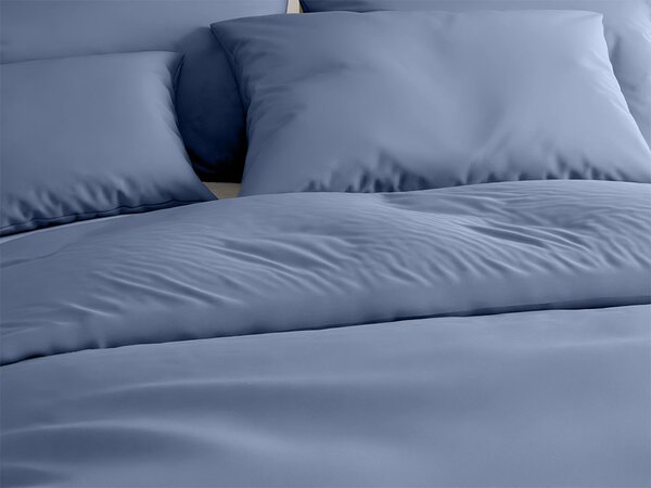 Pamučna posteljina LUX plava hotelski otvor Dimenzije posteljine: 70 x 90 cm | 140 x 200 cm