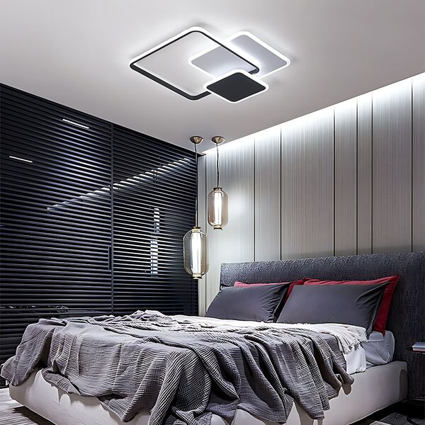 Stropni luster LHJ079-C BLACK/WHITE LED
