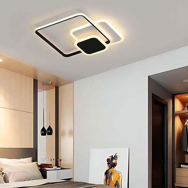 Stropni luster LHJ079-C BLACK/WHITE LED