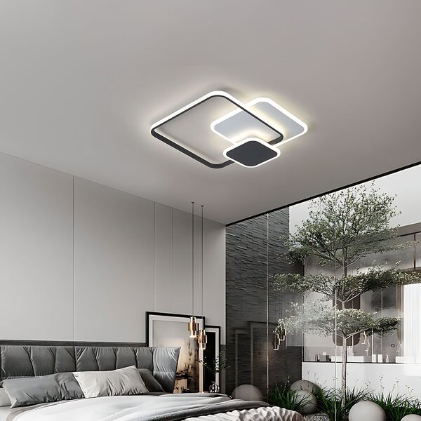 Stropni luster LHJ079-C BLACK/WHITE LED