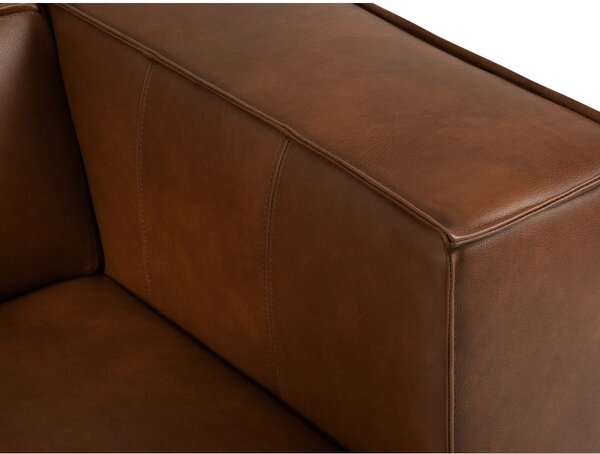 Konjak smeđa kožna sofa 212 cm Madame - Windsor & Co Sofas
