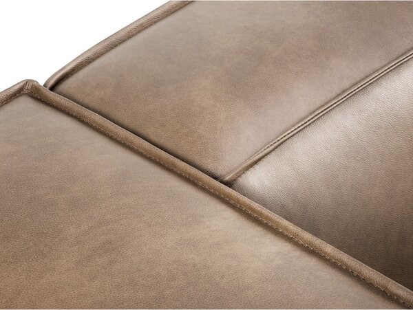 Svijetlosmeđa kožna kutna garnitura (varijabilna) Madame - Windsor & Co Sofas