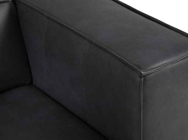 Tamno plava kožna kutna garnitura (promjenjiva) Madame – Windsor & Co Sofas