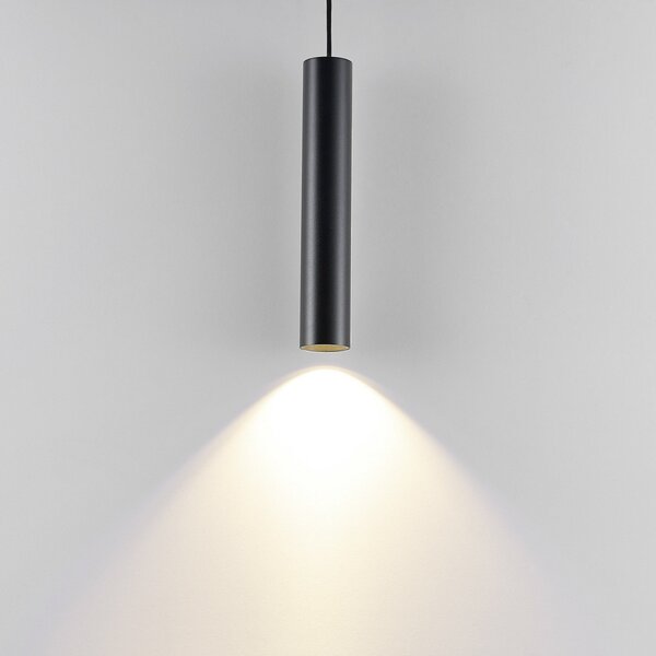 Deko-Light CAN visilica, crna, visina 35 cm, Ø 6 metal, GU10, prigušiva, Crno, Dnevni boravak/blagovaonica, Aluminij