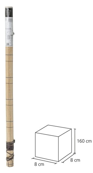 Rolo od svijetlosmeđeg bambusa 160x180 cm Natural Life - Casa Selección