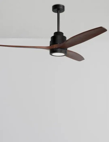SABAL PLAFONSKI VENTILATOR LED 12W/3000K/800lm/IP20/MATT CRNA & SMEĐA NL5231401