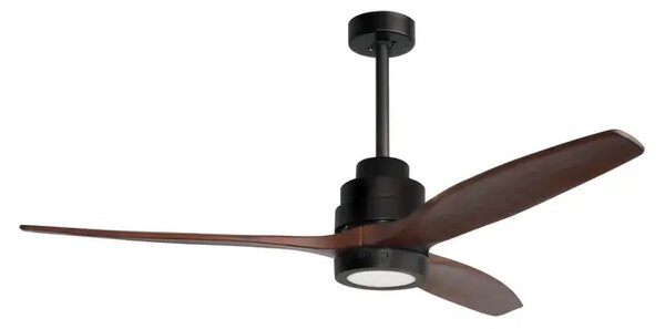 SABAL PLAFONSKI VENTILATOR LED 12W/3000K/800lm/IP20/MATT CRNA & SMEĐA NL5231401