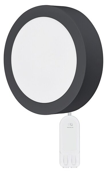 Ferotehna LED panel (Ø x V: 145 x 31 mm, 9 W, 855 lm, Antracit, Okrugla)