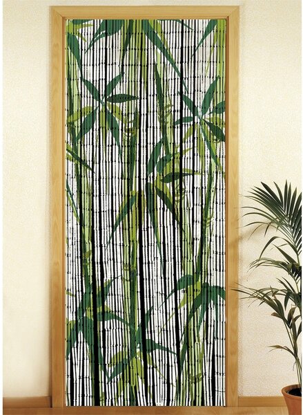 Zelena zavjesa za vrata od bambusa 200x90 cm Bamboo - Maximex