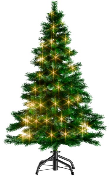 Umjetno božićno drvce RUDOLPH s lampicama, 150 cm, zeleno Casaria