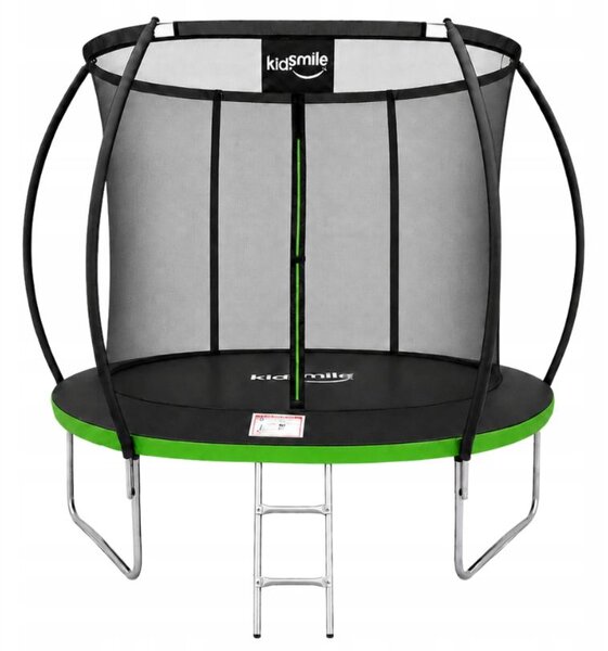 Vrtni trampolin 252 cm (8FT) s unutarnjom zaštitnom mrežom i ljestvama Plava