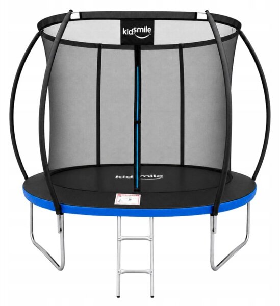 Vrtni trampolin 252 cm (8FT) s unutarnjom zaštitnom mrežom i ljestvama Plava