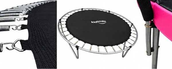 Vrtni trampolin 312 cm (10FT) s unutarnjom zaštitnom mrežom i ljestvama Ružičasta