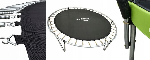 Vrtni trampolin 252 cm (8FT) s unutarnjom zaštitnom mrežom i ljestvama Plava