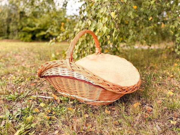 ATMOWOOD Pletena košara za drva svijetla