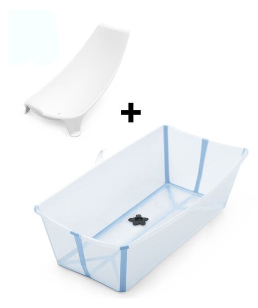 STOKKE kada Flexi Bath X-large paket s potporom za novorođenče Glacier Blue