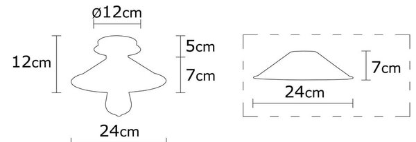 Stropna svjetiljka u brončanoj boji s metalnim sjenilom ø 24 cm Berceste – Opviq lights