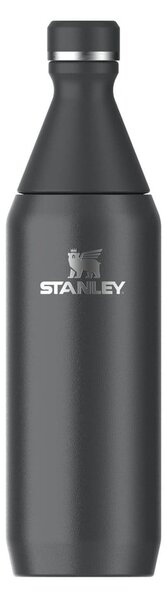 Crna termosica od nehrđajućeg čelika 600 ml All Day Slim Bottle Black – Stanley