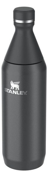 Crna termosica od nehrđajućeg čelika 600 ml All Day Slim Bottle Black – Stanley