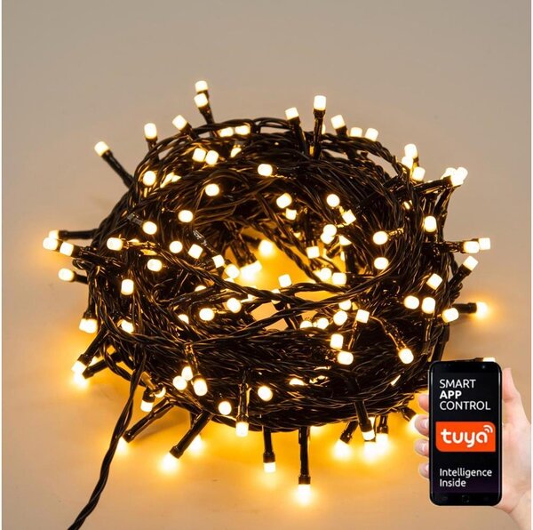 Immax NEO 07755L - LED Vanjski lanac 400xLED/8 funkcija 43m IP44 Wi-Fi Tuya