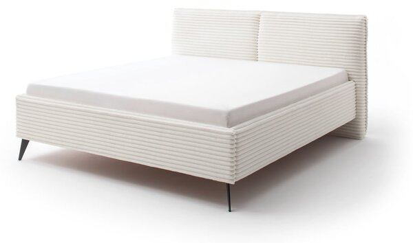 Bež tapecirani bračni krevet s prostorom za odlaganje s podnicom 180x200 cm Matera – Meise Möbel