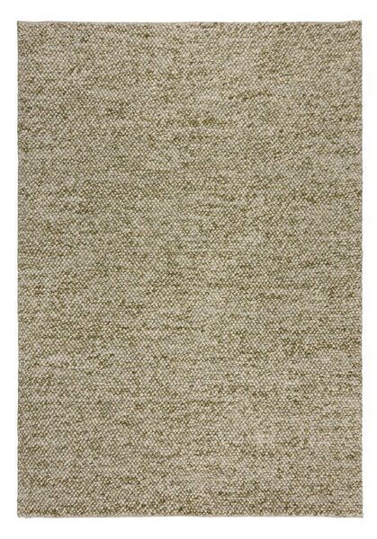 Kaki zeleni ručno rađen tepih od mješavine vune 160x230 cm Minerals – Flair Rugs