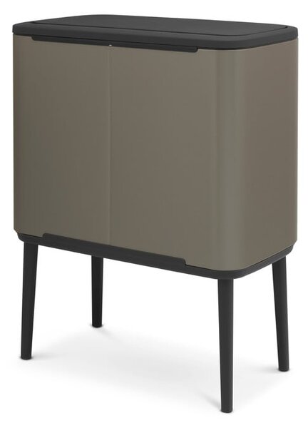 Siva željezna kanta za smeće za odvojeni otpad/na dodir 34 l Bo Touch Bin – Brabantia