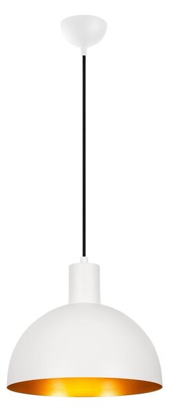 Bijela/u zlatnoj boji viseća svjetiljka s metalnim sjenilom ø 30 cm Sivani – Opviq lights