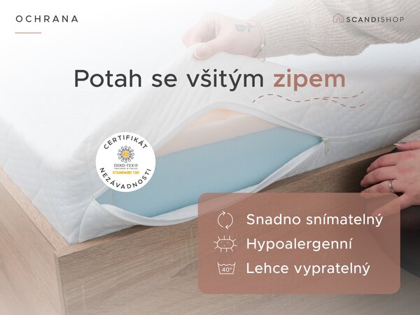 Kokosov madrac COCO MAXI 20 cm 80 x 200 cm Zaštita madraca: SA zaštitom madraca