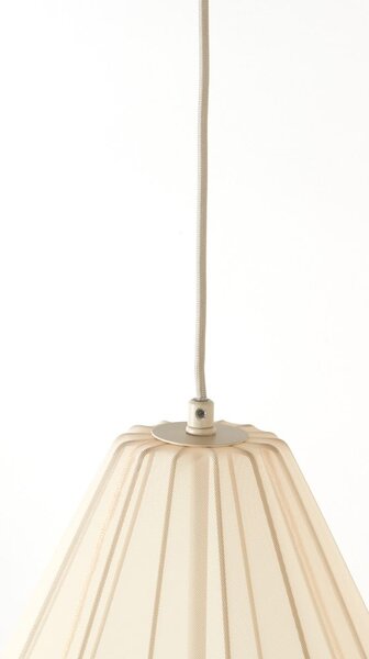 Bež viseća svjetiljka s tekstilnim sjenilom ø 38 cm Itela – Light & Living