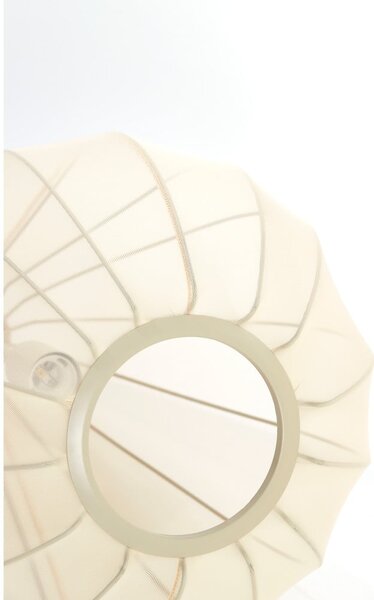 Bež viseća svjetiljka s tekstilnim sjenilom ø 38 cm Itela – Light & Living