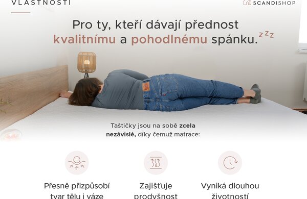 Kokosov madrac COCO MAXI 20 cm 80 x 200 cm Zaštita madraca: SA zaštitom madraca