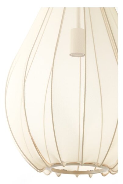 Bež viseća svjetiljka s tekstilnim sjenilom ø 38 cm Itela – Light & Living