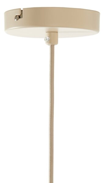 Bež viseća svjetiljka s tekstilnim sjenilom ø 38 cm Itela – Light & Living