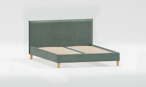 Zeleni tapecirani krevet s podnicom 90x200 cm Tina – Ropez