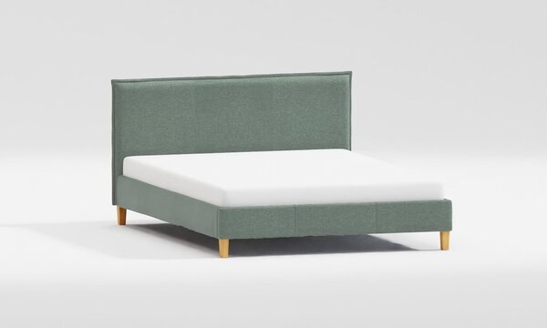 Zeleni tapecirani bračni krevet s podnicom 160x200 cm Tina – Ropez
